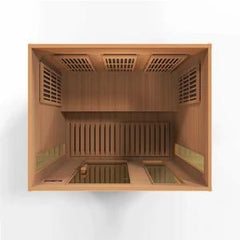 Maxxus "Avignon Edition" 3 Person Near Zero EMF FAR Infrared Sauna - Canadian Red Cedar - MX-K306-01-ZF CED - The Home Selection