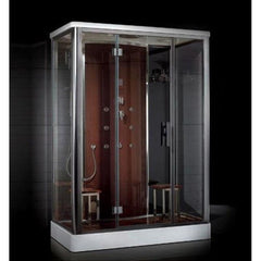 Platinum DZ956 Freestanding Steam Shower - brown rear panel
