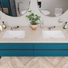 EAGO White Ceramic 22 x15  Undermount Rectangular Bathroom Sink - BC227