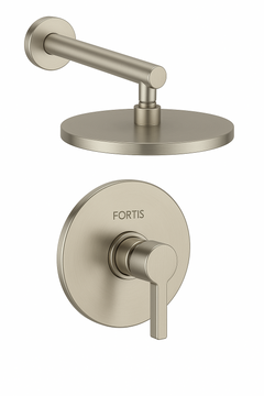 Fortis Shower Kits Brera 1 Way Pressure Balance Round Shower Kit - Brushed Nickel