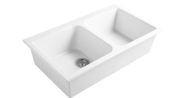 LaToscana Kitchen Sink Fireclay Drop In Single Bowl- 33