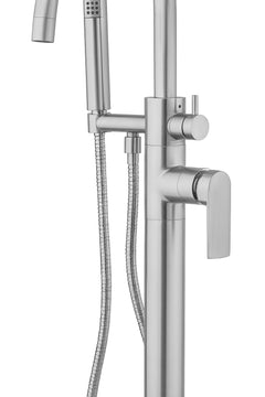 Fortis Vitrina Floor-Mounted Tub Filler with Built-In Diverter and Hand Shower Included - 601360C - The Home Selection