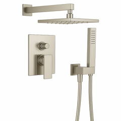 Fortis Shower Kits Vitrina 2 Way Pressure Balance Round Shower Kit Hand Held - Brushed Nickel