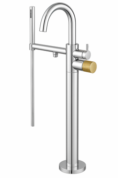 Fortis Agrippina Floor Mounted Tub Filler - Polished Chrome