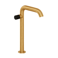 Fortis Agrippina Side Handle Vessel Lav Faucet - Brushed Gold