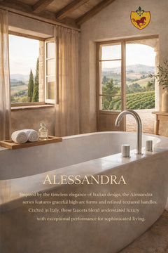 LaToscana Alessandra 8" Widespread 2 Handle Bathroom Faucet Brushed Nickel - 19PW214