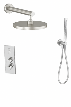 Fortis Shower Kits Lineabox 2 Way Vertical Round Kit Hand Held - Polished Chrome