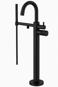 Fortis Agrippina Floor Mounted Tub Filler - Matte Black