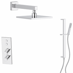 Fortis Shower Kits Lineabox 2 Way Vertical Square Kit Shower Bar - Polished Chrome
