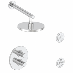 Fortis Shower Kits Agrippina 2 Way Thermostatic Round Shower Kit Body Spray - Polished Chrome