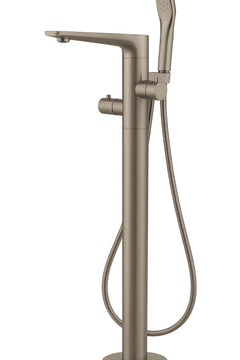 Fortis Floor Mounted Tub Filler Vibiana Single Handle Handheld Shower (No Base) - Brushed Nickel