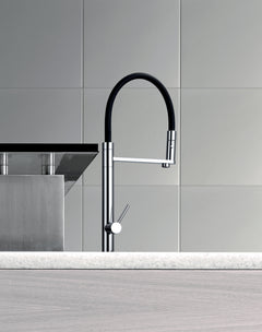LaToscana Culinary Single Handle Pull-Out Kitchen Faucet with Silicone Spout - 78CR559YO / 78PW559YO