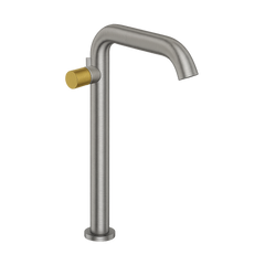 Fortis Agrippina Side Handle Vessel Lav Faucet - Brushed Nickel
