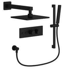 Fortis Shower Kits Lineabox 2 Way Horizontal Square Kit Shower Bar - Matte Black