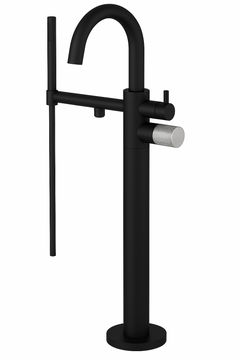 Fortis Agrippina Floor Mounted Tub Filler - Matte Black