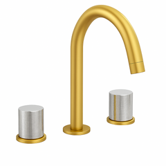 Fortis Agrippina Widespread Faucet - Brushed Gold