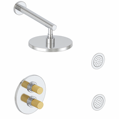 Fortis Shower Kits Agrippina 2 Way Thermostatic Round Shower Kit Body Spray - Polished Chrome
