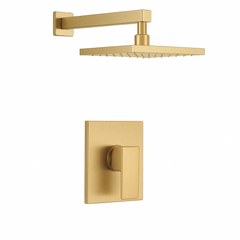 Fortis Shower Kits Vitrina 1 Way Pressure Balance Round Shower Kit - Brushed Gold