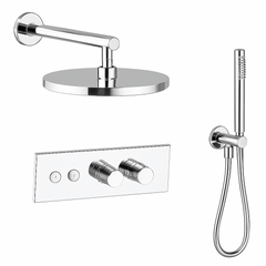 Fortis Shower Kits Lineabox 2 Way Horizontal Round Kit Hand Held - Polished Chrome