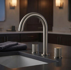 LaToscana Alessandra 8" Widespread 2 Handle Bathroom Faucet Brushed Nickel - 19PW214