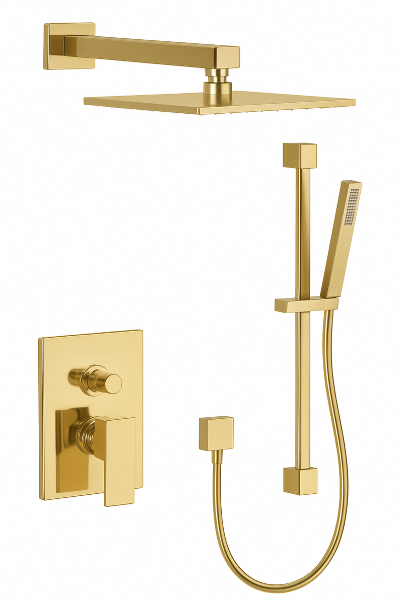 Fortis Shower Kits Vitrina 2 Way Pressure Balance Round Shower Kit Shower Bar - 602RDKIT788SB - The Home Selection
