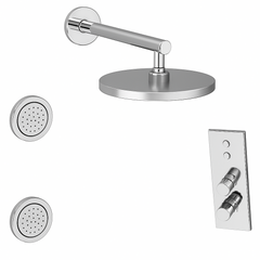 Fortis Shower Kits Lineabox 2 Way Vertical Round Kit Body Spray - Polished Chrome