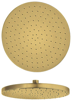 Fortis Shower Head 10" Round Mineral Resistant - Brushed Gold