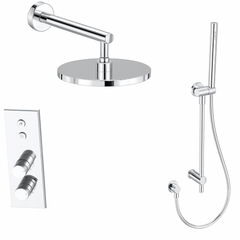 Fortis Shower Kits Lineabox 2 Way Vertical Round Kit Shower Bar - Polished Chrome