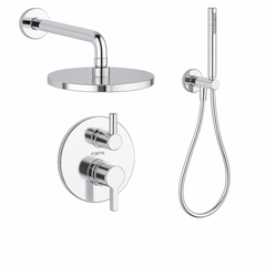 Fortis Shower Kits Brera 2 Way Thermostatic Round Shower Kit Hand Held - Polished Chrome
