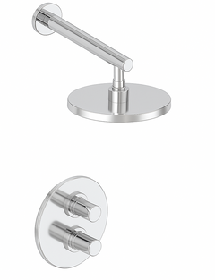 Fortis 1 Way Thermostatic Round Shower Kit_ - Polished Chrome