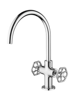 Fortis Bathroom Faucet Industrial 2 Handle - Polished Chrome