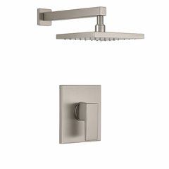 Fortis Shower Kits Vitrina 1 Way Pressure Balance Round Shower Kit - Brushed Nickel
