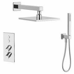 Fortis Shower Kits Lineabox 2 Way Vertical Square Kit Hand Held - Polished Chrome