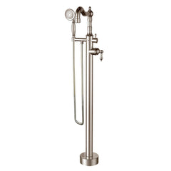 LaToscana Ornellaia Single Handle Floor Mounted Tub Filler with Hand Held Shower - 87CR136 / 87PW136