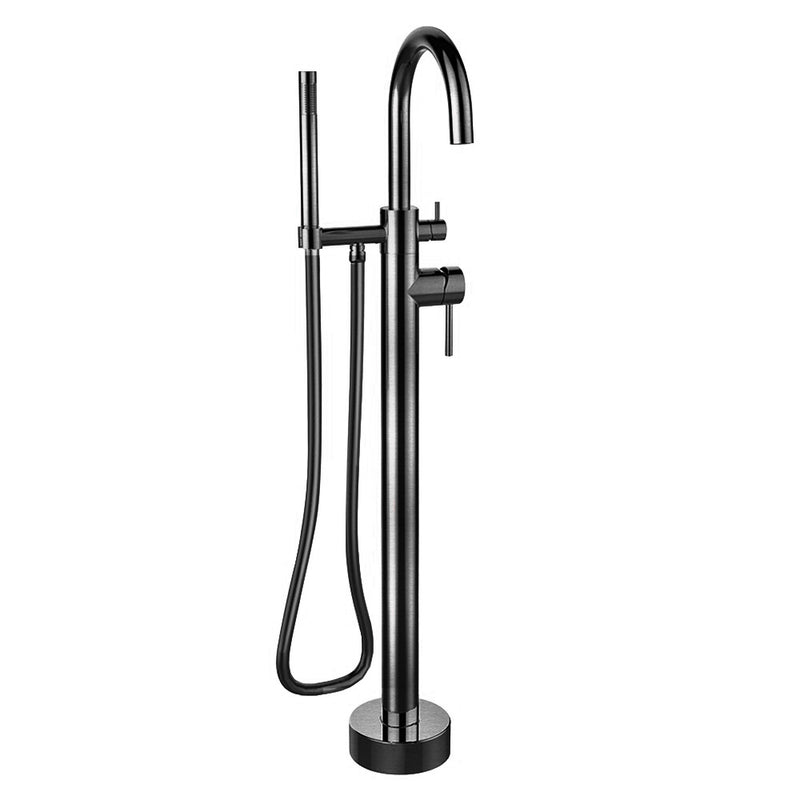 LaToscana Elba Single Handle Floor Mounted Tub Filler with Hand Held Shower