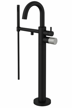 Fortis Agrippina Floor Mounted Tub Filler - Matte Black