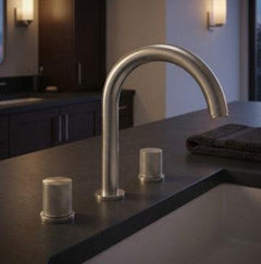 LaToscana Alessandra 8" Widespread 2 Handle Bathroom Faucet Brushed Nickel - 19PW214