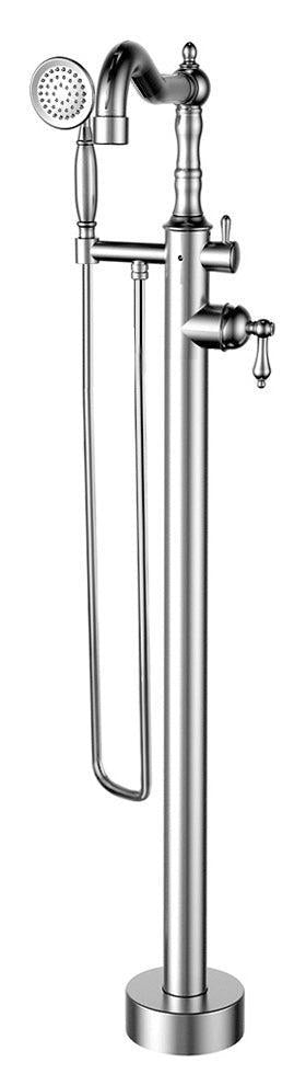 LaToscana Ornellaia Single Handle Floor Mounted Tub Filler with Hand Held Shower - 87CR136 / 87PW136