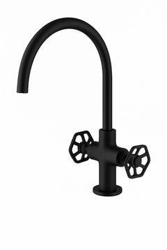 Fortis Bathroom Faucet Industrial 2 Handle - Matte Black