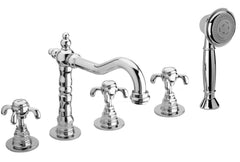 LaToscana Ornellaia Roman Tub Faucet with Diverter and Hand Held Shower - 87CR109 / 87PW109