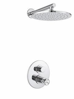 Fortis Shower Kits Industrial 1 Way Thermostatic Round Shower Kit - Polished Chrome