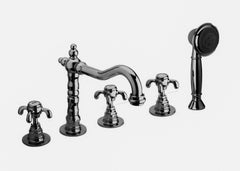 LaToscana Ornellaia Roman Tub Faucet with Diverter and Hand Held Shower - 87CR109 / 87PW109