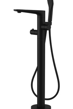 Fortis Floor Mounted Tub Filler Vibiana Single Handle Handheld Shower (No Base) - Matte Black