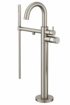 Fortis Agrippina Floor Mounted Tub Filler - Brushed Nickel