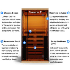 Medical Breakthrough Medical 5™ - Ultra Redlight Full Spectrum, 1 Person - The Home Selection