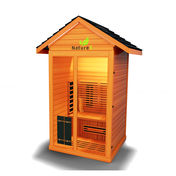Medical Breakthrough Nature 5™ - Outdoor Sauna, 2 Person - The Home Selection