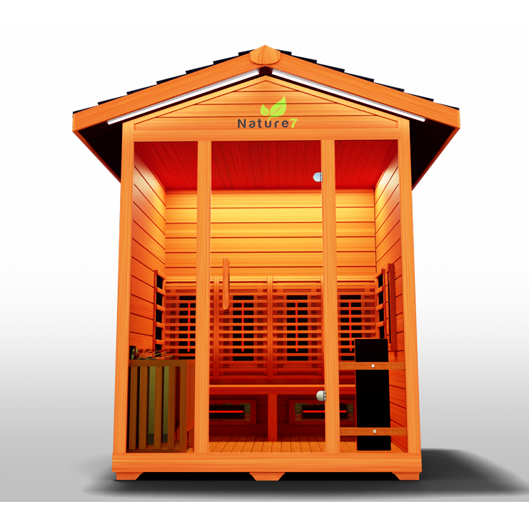 Medical Breakthrough Nature 7™ - Outdoor Sauna, 4 Person - The Home Selection