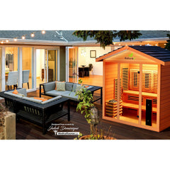 Medical Breakthrough Nature 8™ Plus - Outdoor Sauna, 6 Person - The Home Selection