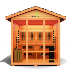 Medical Breakthrough Nature 9™ Plus Outdoor Sauna, 6 Person - The Home Selection