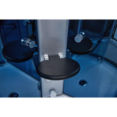 Mesa 36" Free Standing Corner Walk In Steam Shower - WS-9090K - The Home Selection